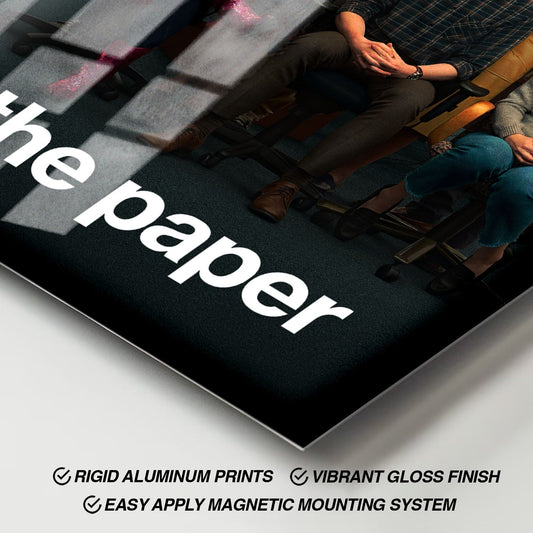 Flex Designs Metal Poster The Paper 11 x 17" Home Goods - Movie 2025 Movie Metal Poster