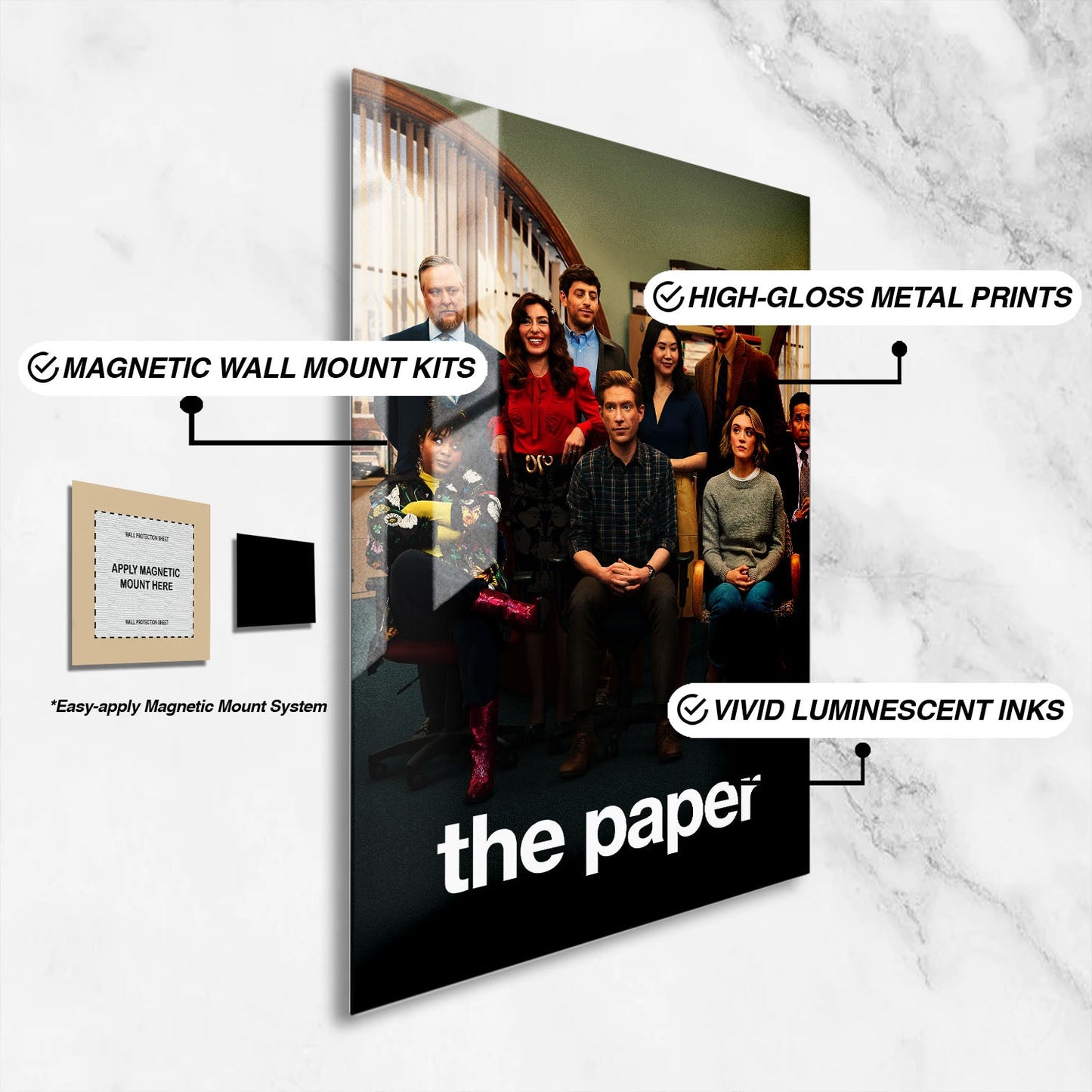Flex Designs Metal Poster The Paper 16 x 24" Home Goods - Movie 2025 Movie Metal Poster