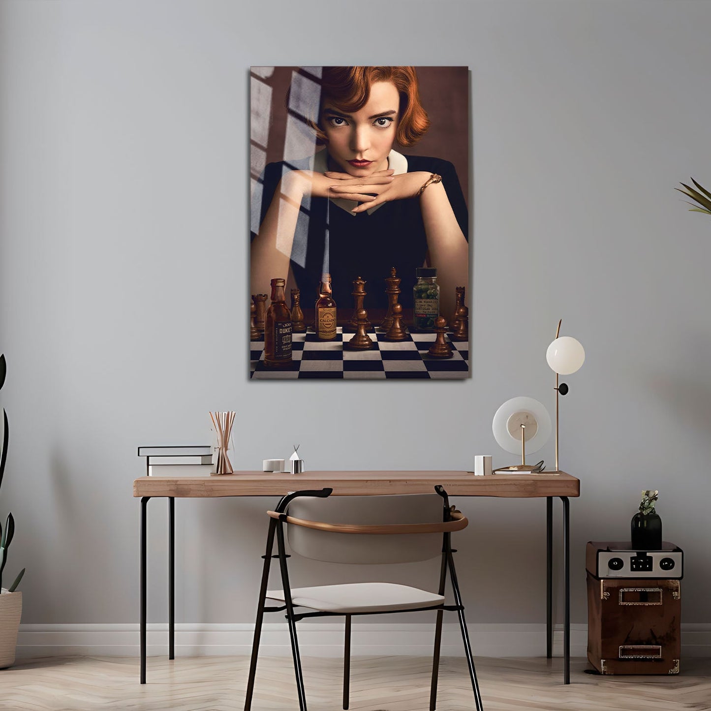 Flex Designs Metal Poster The Queens Gambit 24 x 36" Home Goods - TV Show 2020 TV Show Metal Poster