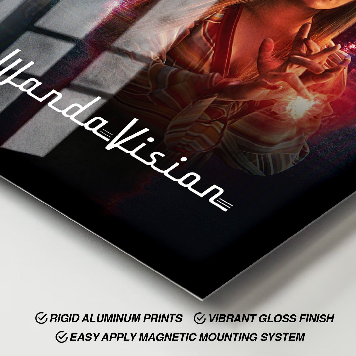 Flex Designs Metal Poster WandaVision Key Visual 11 x 17" Home Goods - TV Show 2021 TV Show Metal Poster
