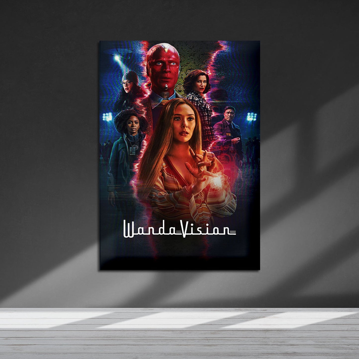 Flex Designs Metal Poster WandaVision Key Visual 5 x 7" Home Goods - TV Show 2021 TV Show Metal Poster