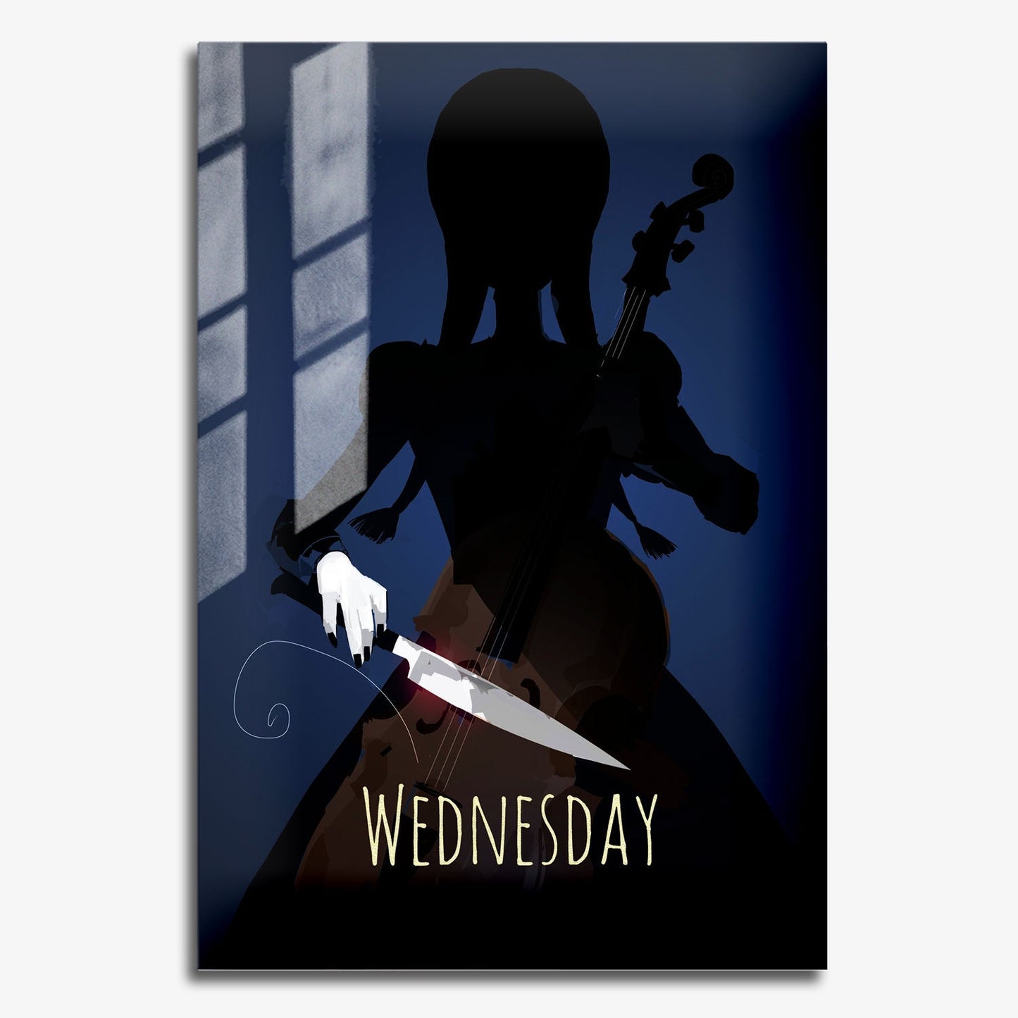 Flex Designs Metal Poster Wednesday Cartoonified 11 x 17" Home Goods - TV Show 2022 TV Show Metal Poster