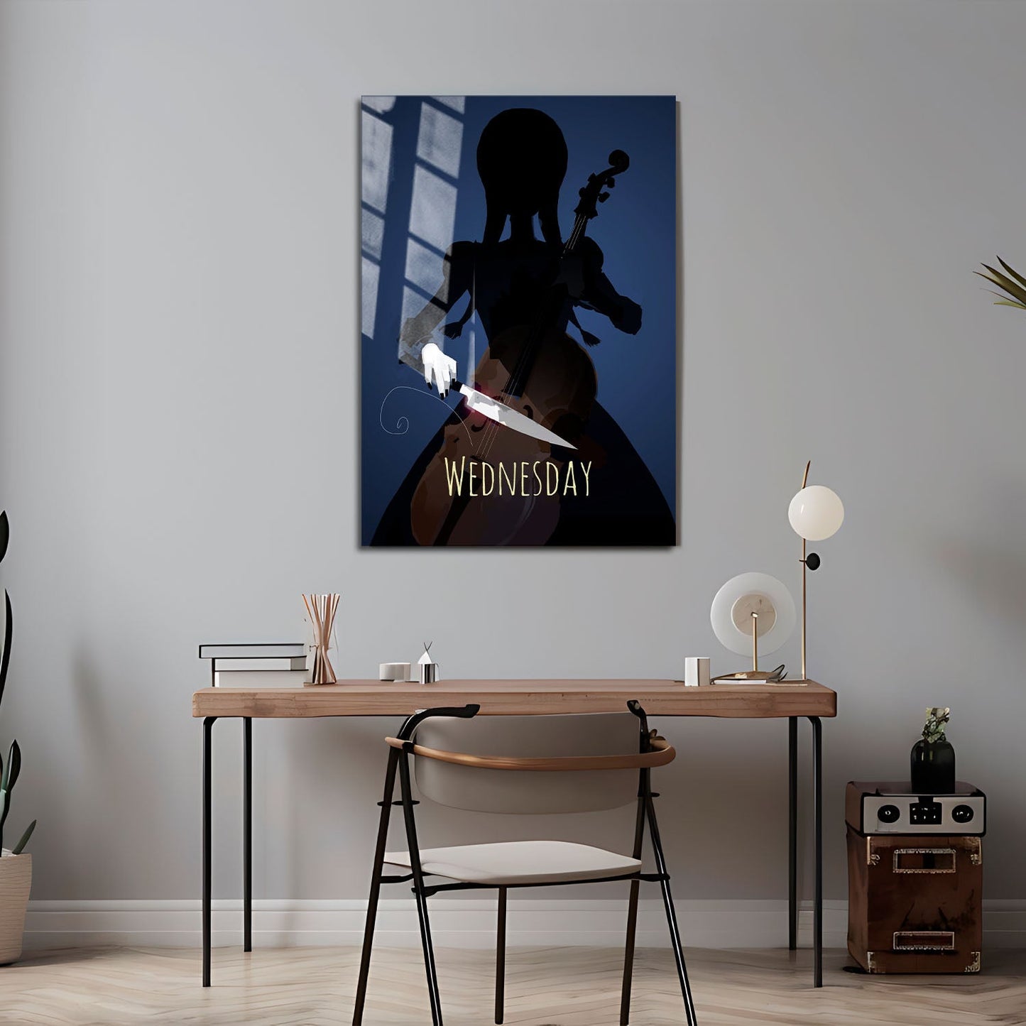 Flex Designs Metal Poster Wednesday Cartoonified 24 x 36" Home Goods - TV Show 2022 TV Show Metal Poster