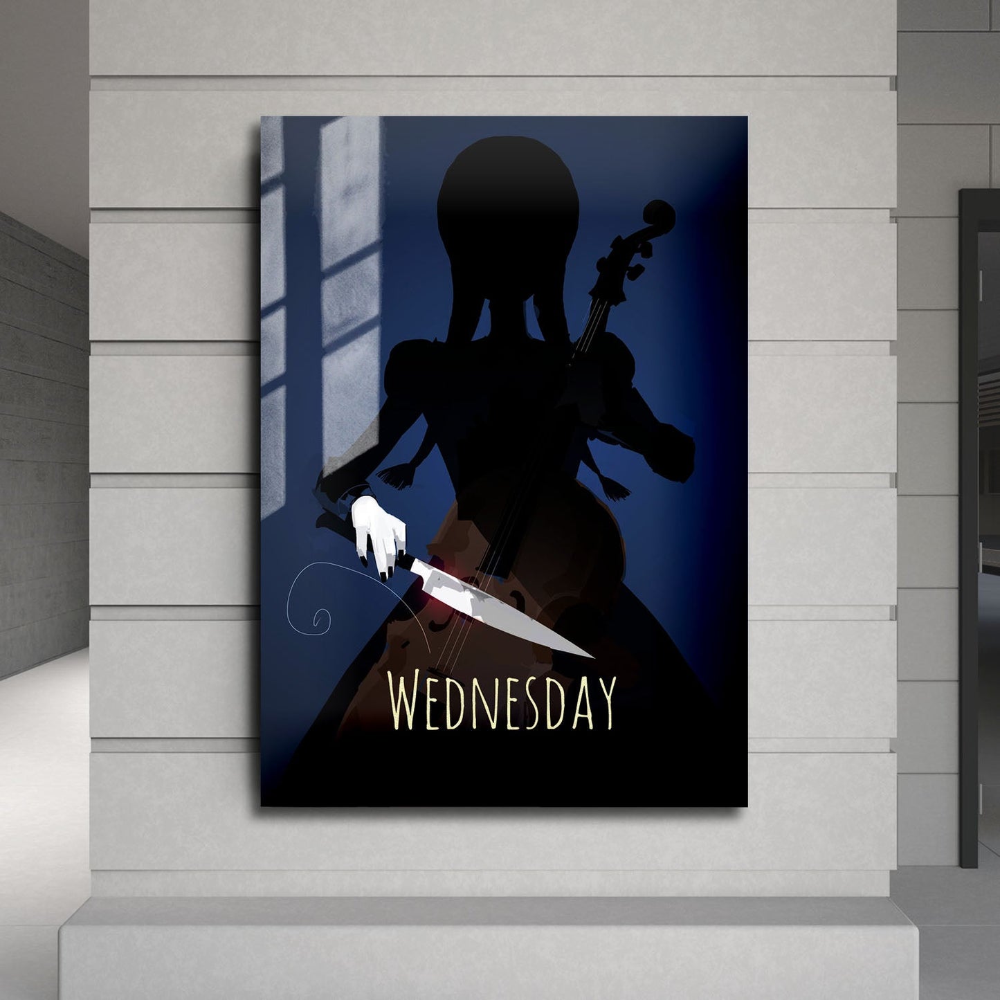 Flex Designs Metal Poster Wednesday Cartoonified 24 x 36" Home Goods - TV Show 2022 TV Show Metal Poster
