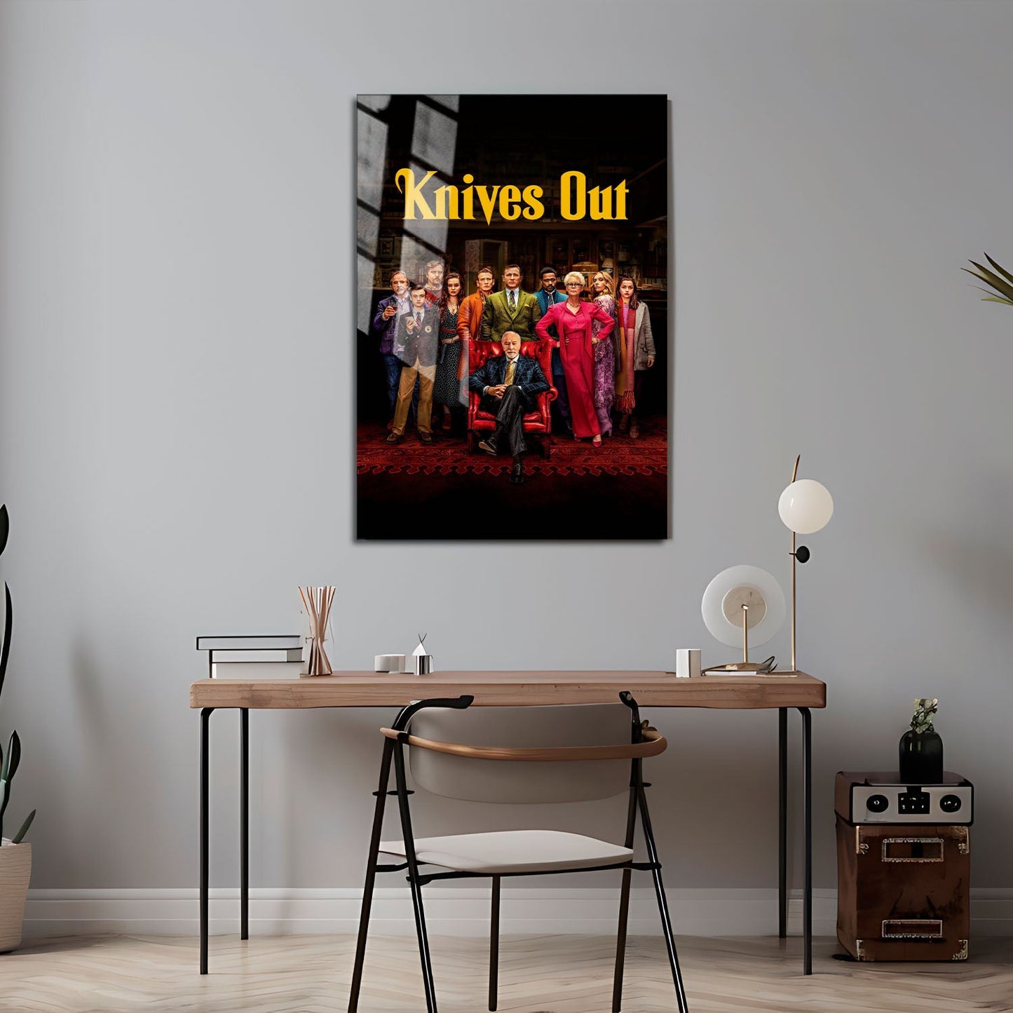 Flex Designs Metal Poster Knives Out Cover 24 x 36" Home Goods - Movie 2019 Movie Metal Poster