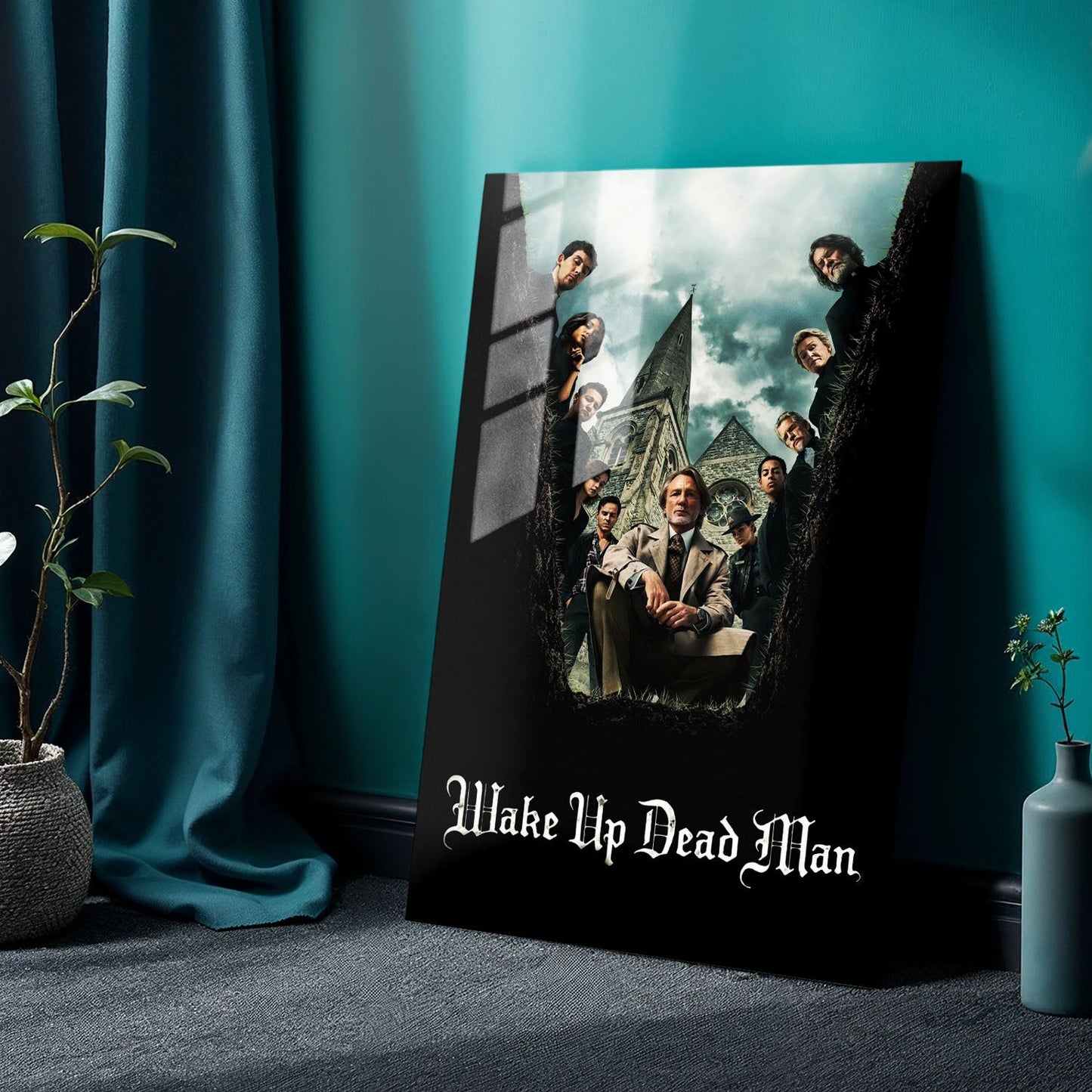 Knives Out - Wake Up Dead Man Movie Metal Poster
