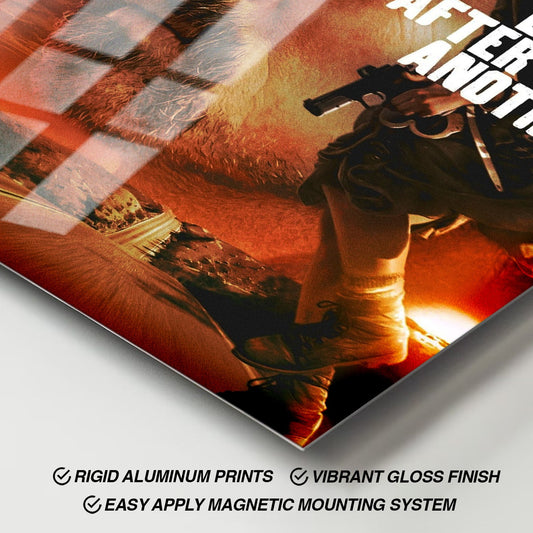 Flex Designs Metal Poster One Battle After Another 11 x 17" Home Goods - Movie 2025 Movie Metal Poster