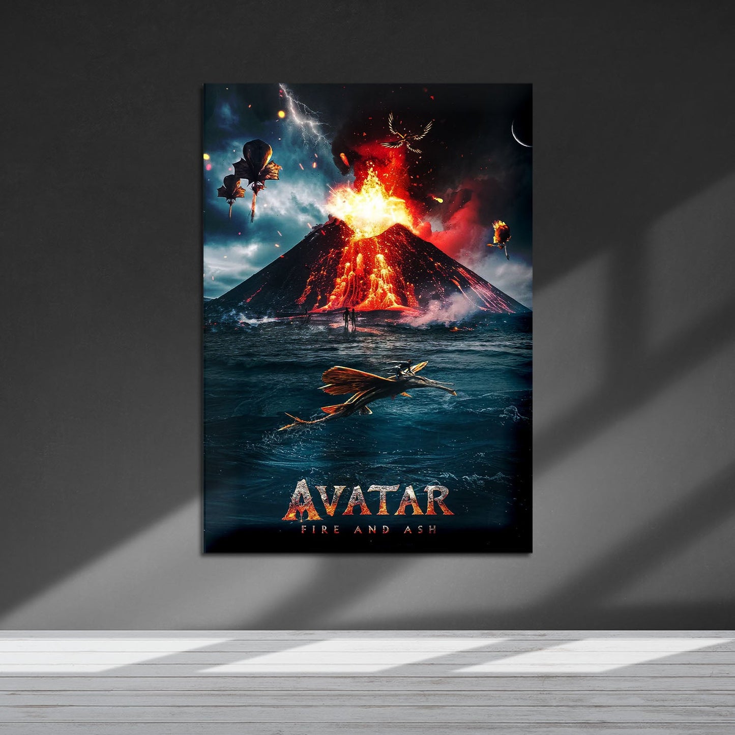 Flex Designs Metal Poster Avatar Fire and Ash Alternate 5 x 7" Home Goods - Movie 2025 Movie Metal Poster