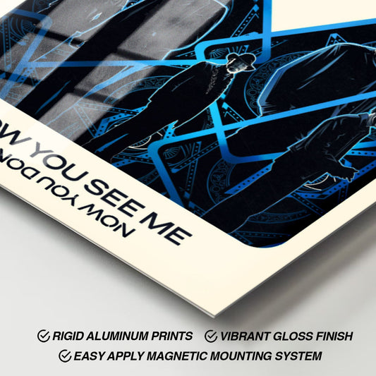 Flex Designs Metal Poster Now You See Me Now You Don't Theatrical 11 x 17" Home Goods - Movie 2025 Movie Metal Poster