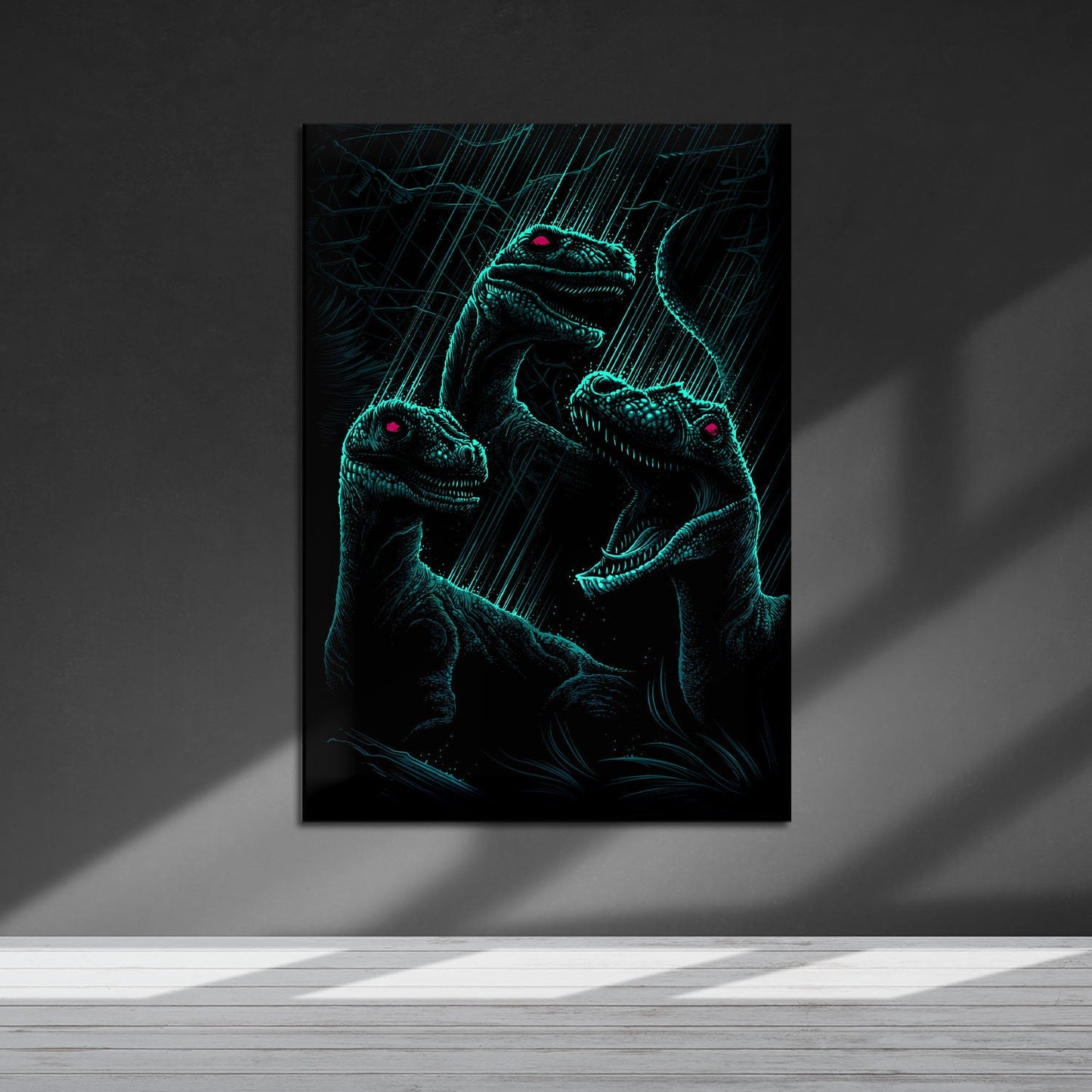 Flex Designs Metal Poster Jurassic Park III Sketch 5 x 7" Home Goods - Movie 2001 Movie Metal Poster