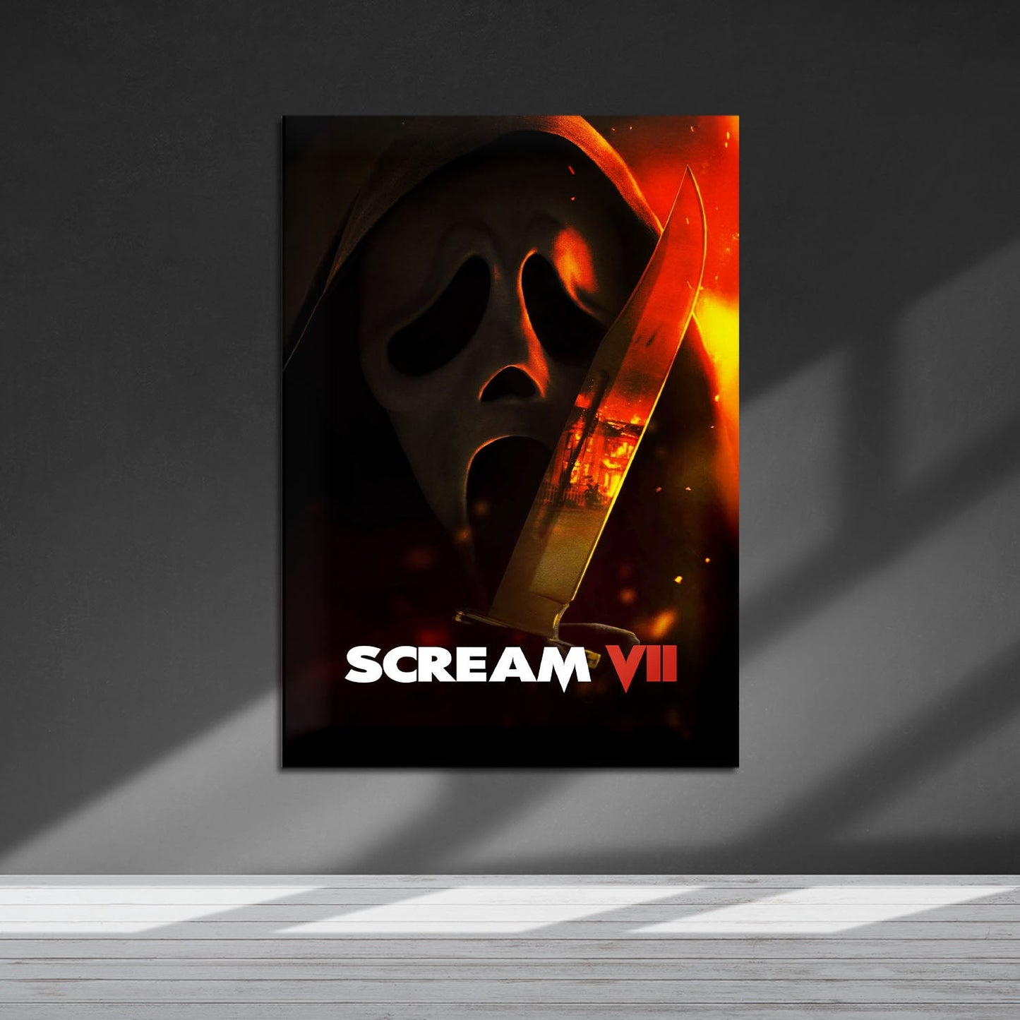 Flex Designs Metal Poster Scream 7 Theatrical 5 x 7" Home Goods - Movie 2026 Movie Metal Poster