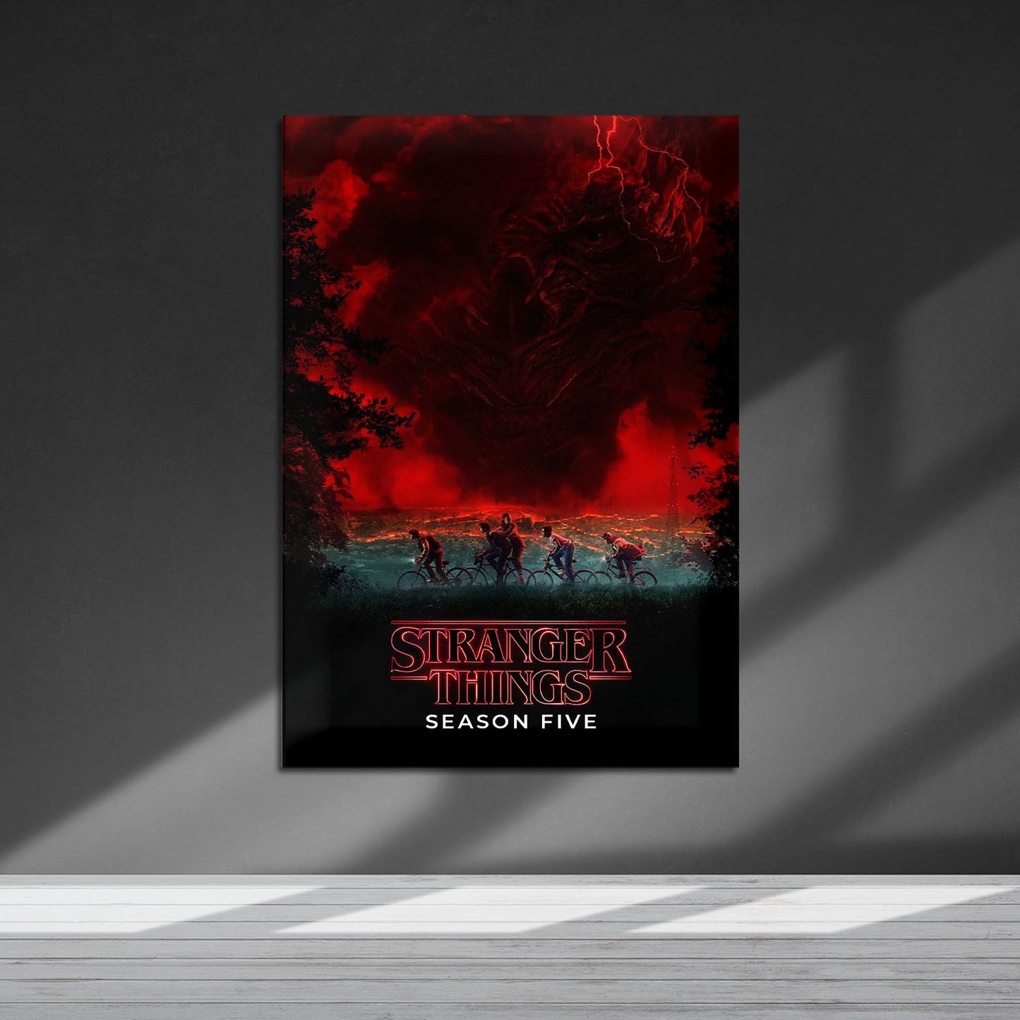 Flex Designs Metal Poster Stranger Things Season 5 5 x 7" Home Goods - TV Show 2016 TV Show Metal Poster