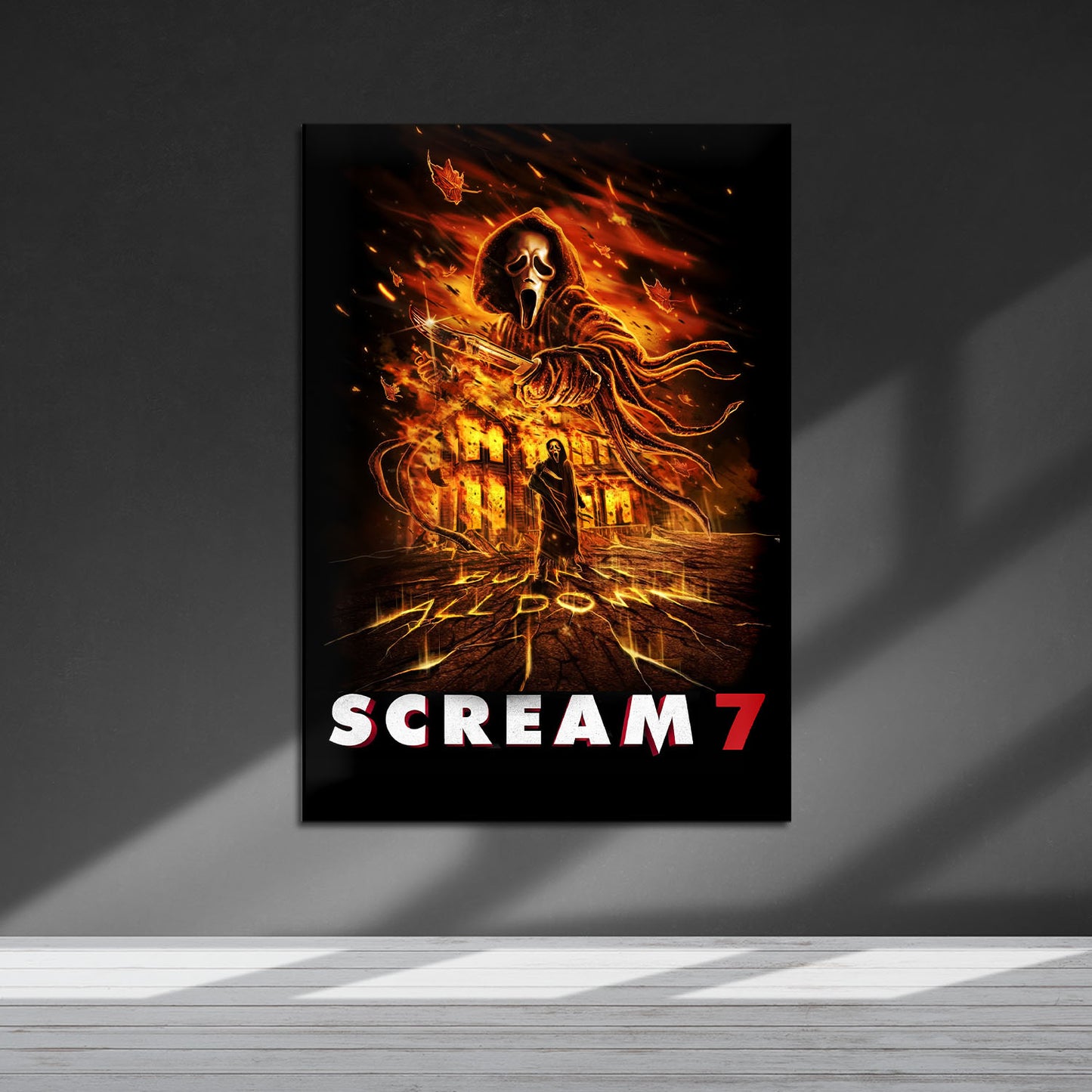 Flex Designs Metal Poster Scream 7 Cinematic 5 x 7" Home Goods - Movie 2026 Movie Metal Poster
