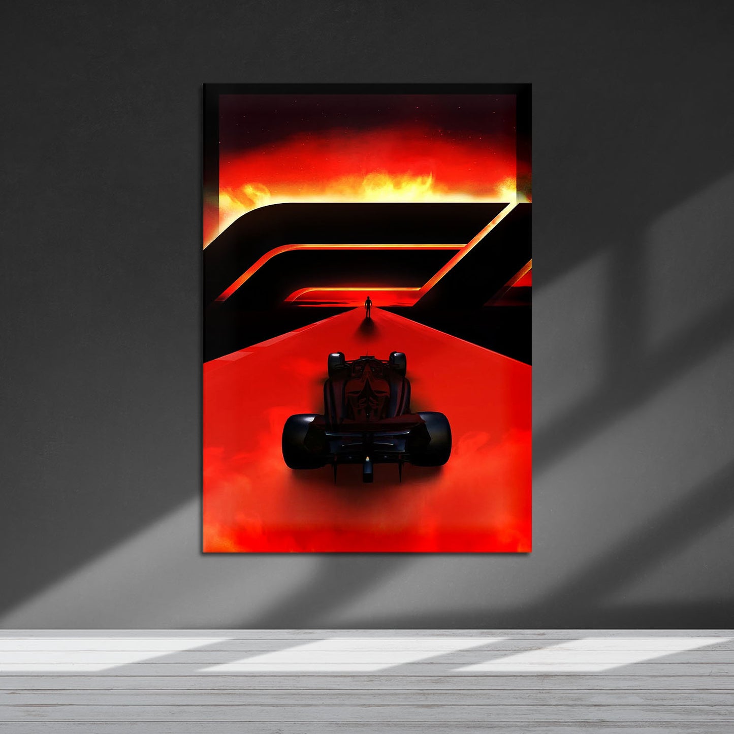 Flex Designs Metal Poster F1 Red 5 x 7" Home Goods - Movie 2025 Movie Metal Poster