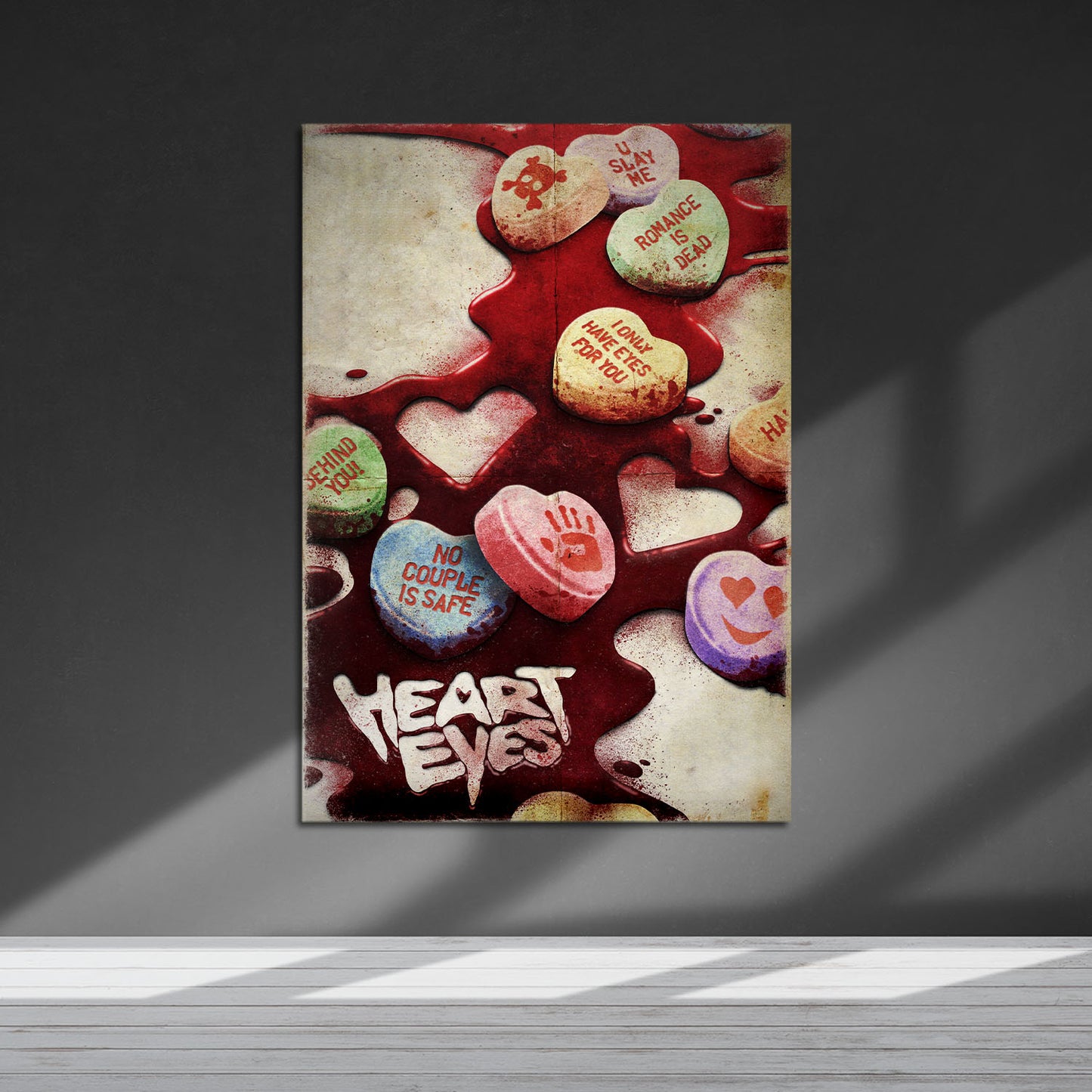 Flex Designs Metal Poster Heart Eyes Key Art 5 x 7" Home Goods - Movie 2025 Movie Metal Poster