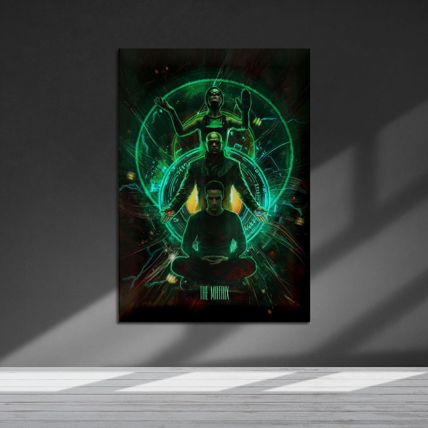 Flex Designs Metal Poster The Matrix 5 x 7" Home Goods - Movie 1999 Movie Metal Poster