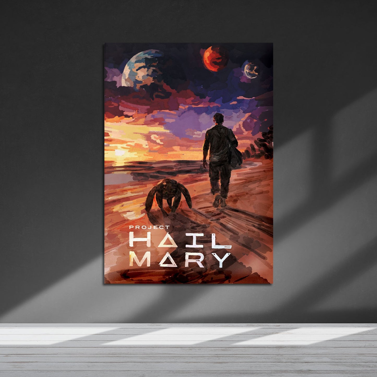 Flex Designs Metal Poster Project Hail Mary Rocky 5 x 7" Home Goods - Movie 2026 Movie Metal Poster