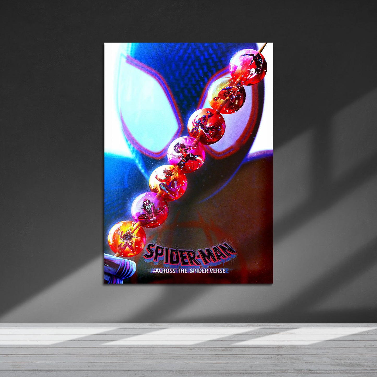 Flex Designs Metal Poster SpiderMan Across the Spiderverse Loop 5 x 7" Home Goods - Movie 2023 Movie Metal Poster