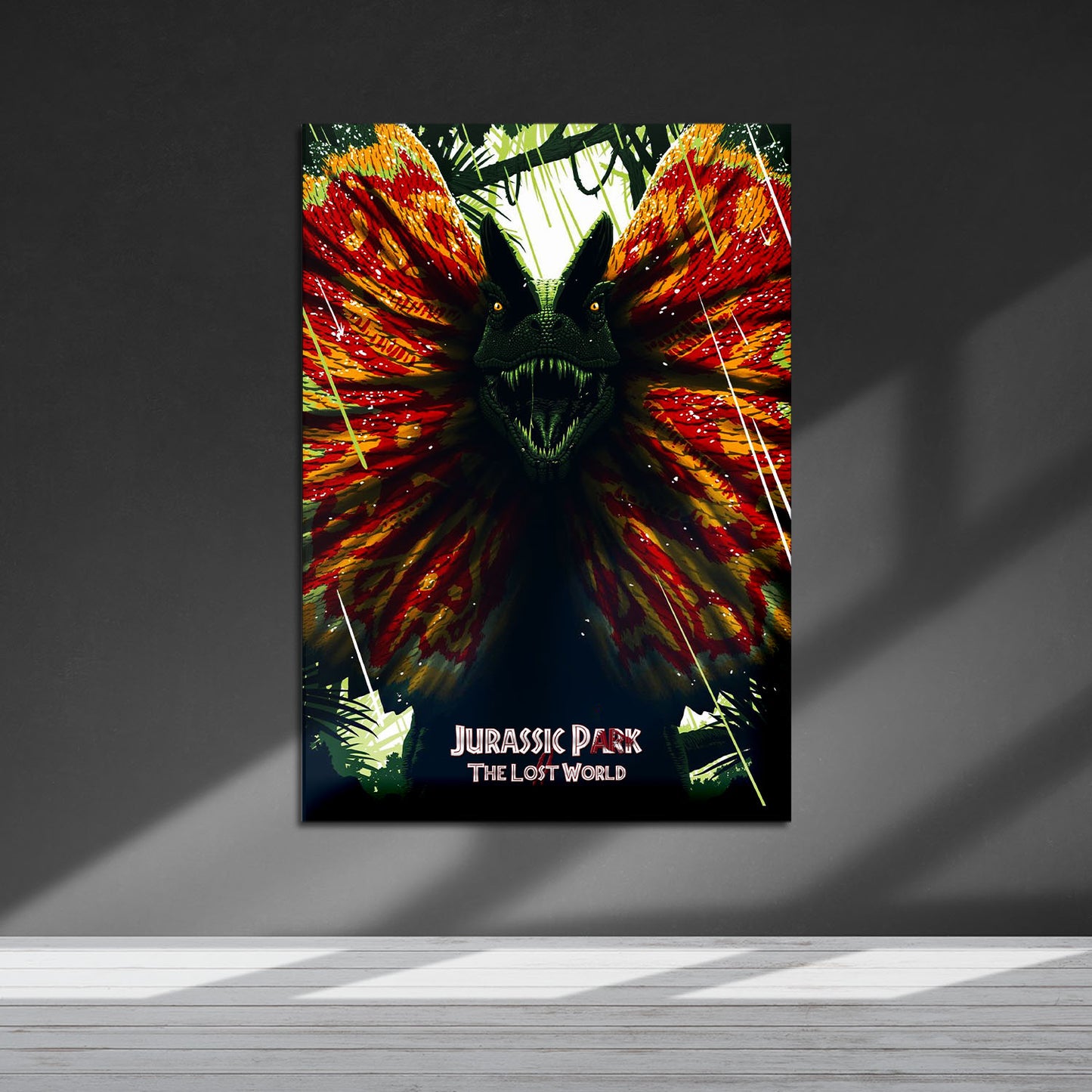 Flex Designs Metal Poster The Lost World Jurassic Park 5 x 7" Home Goods - Movie 1997 Movie Metal Poster
