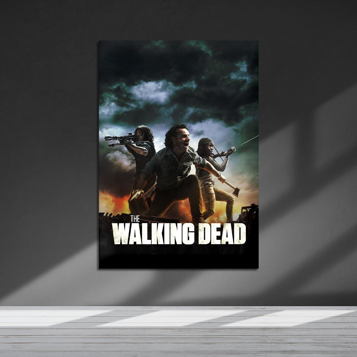 Flex Designs Metal Poster The Walking Dead Key Art 5 x 7" Home Goods - TV Show 2010 TV Show Metal Poster