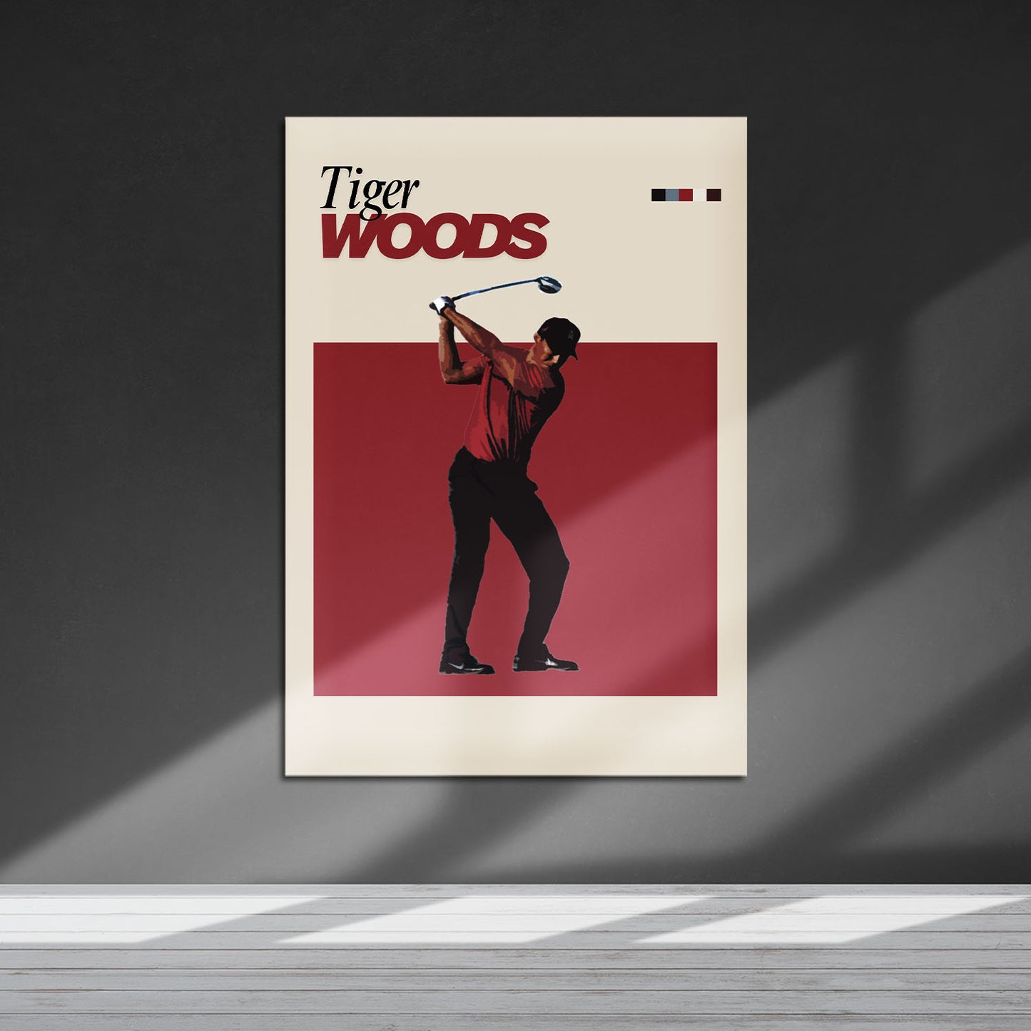 Flex Designs Metal Poster Tiger Woods FlexM 5 x 7" Home Goods - Sports Metal Poster