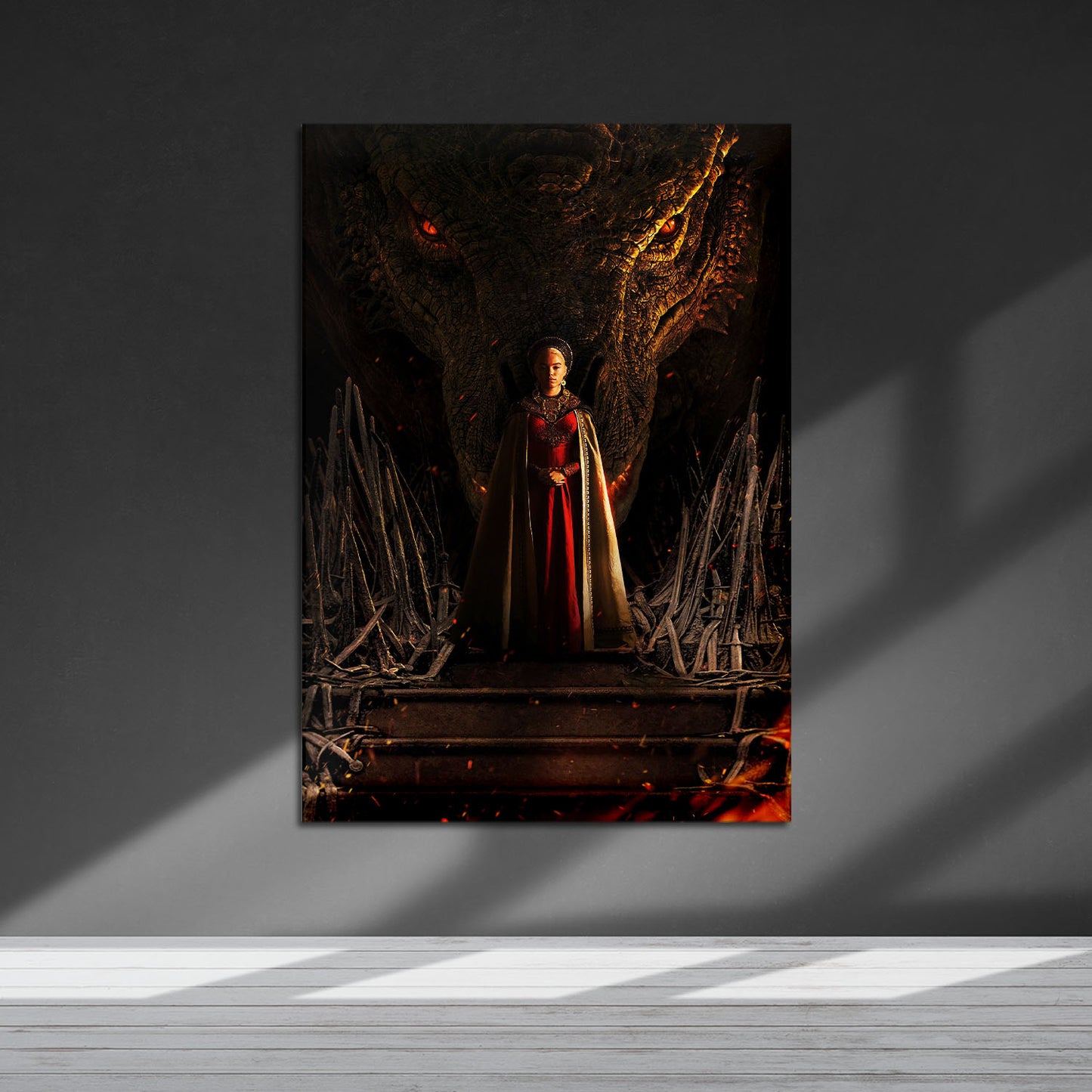 Flex Designs Metal Poster House of the Dragon Textless 5 x 7" Home Goods - TV Show 2022 TV Show Metal Poster