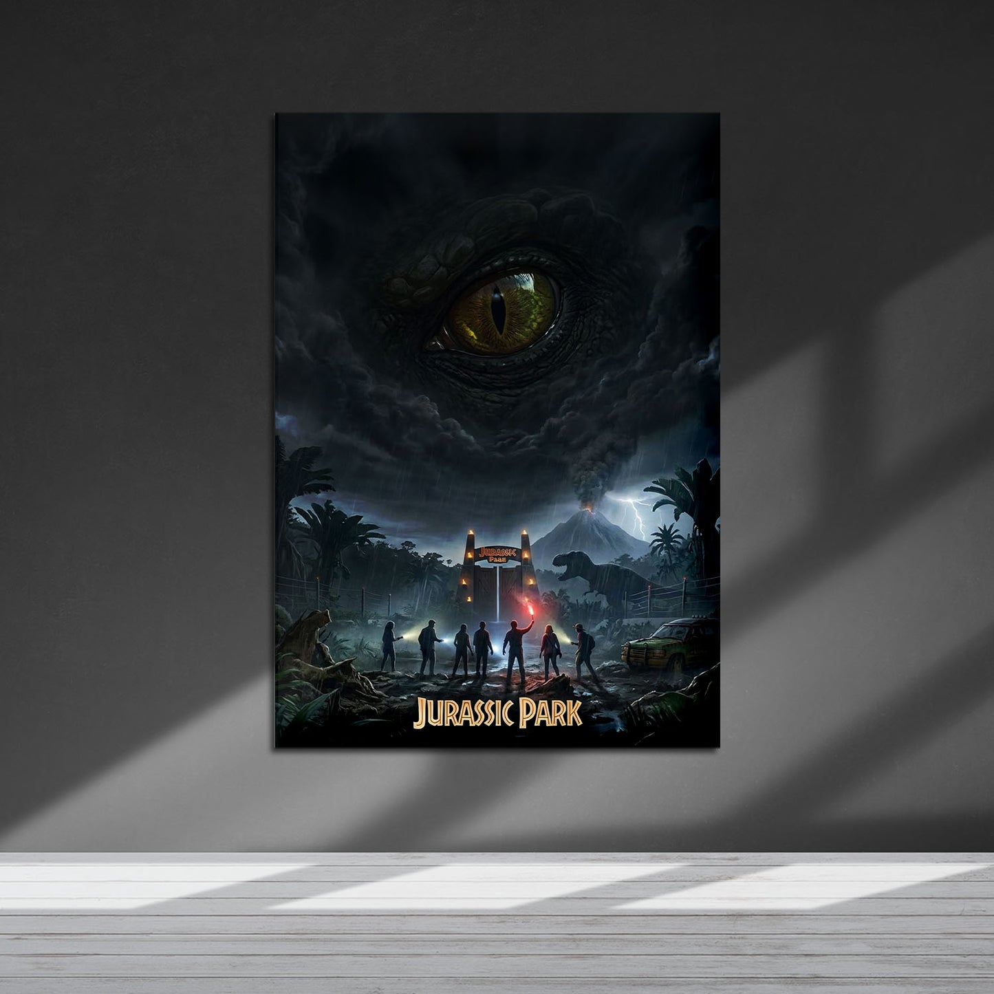 Flex Designs Metal Poster Jurassic Park Journey 5 x 7" Home Goods - Movie 1993 Movie Metal Poster