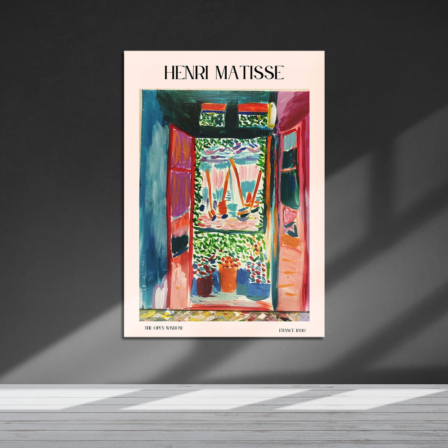 Flex Designs Metal Poster The Open Window by Henri Matisse 5 x 7" Home Goods - Artist Artwork Metal Poster