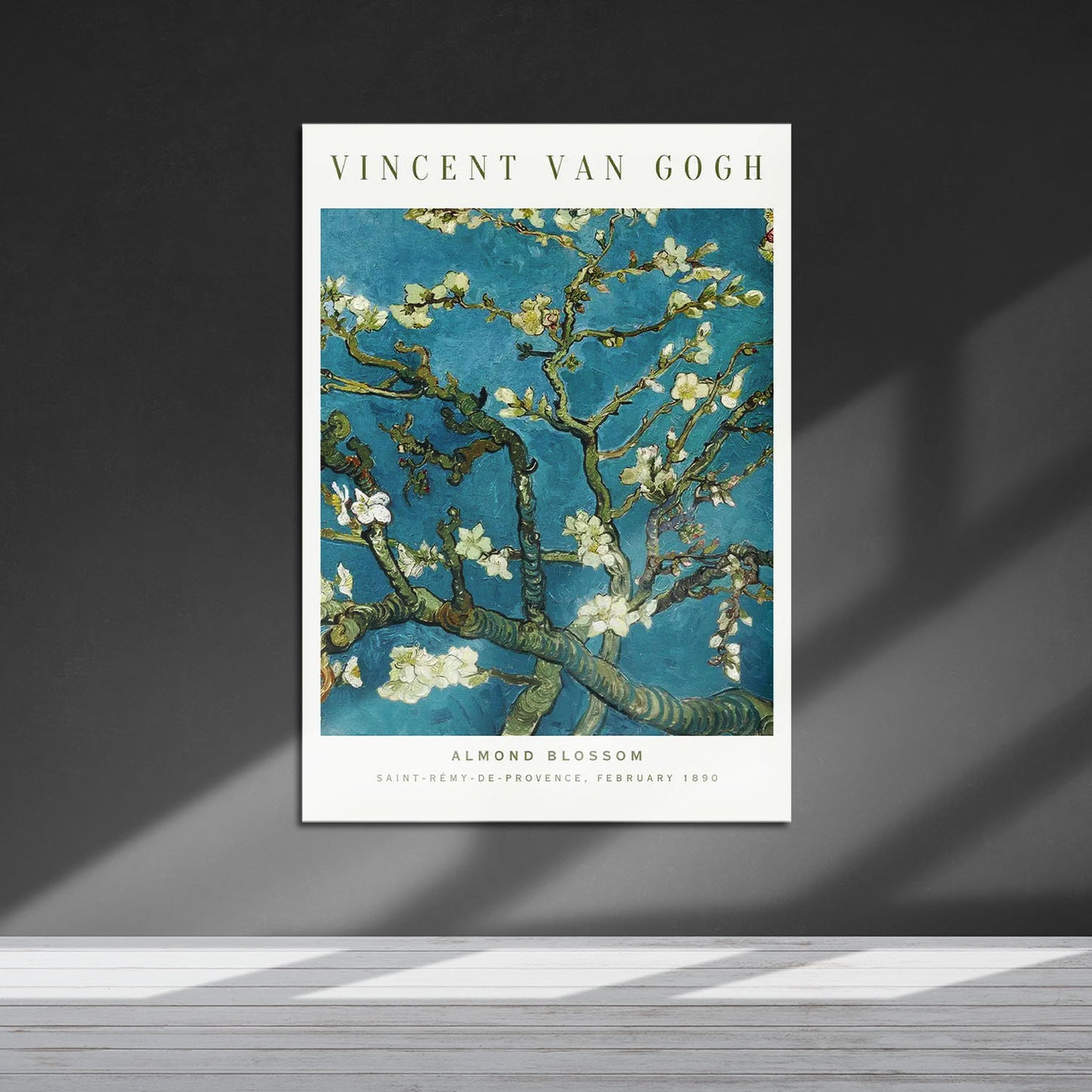Flex Designs Metal Poster Almond Blossom by Vincent Van Gogh 5 x 7" Home Goods - Artist Artwork Metal Poster