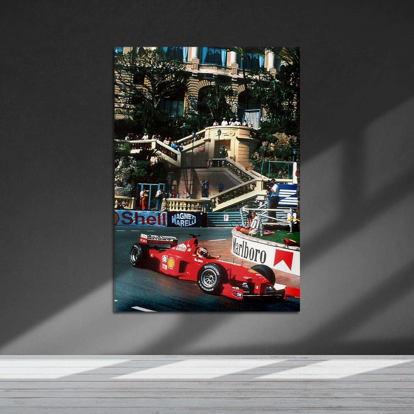 Flex Designs Metal Poster Monaco Grand Prix Ferrari 5 x 7" Home Goods - Sports Metal Poster