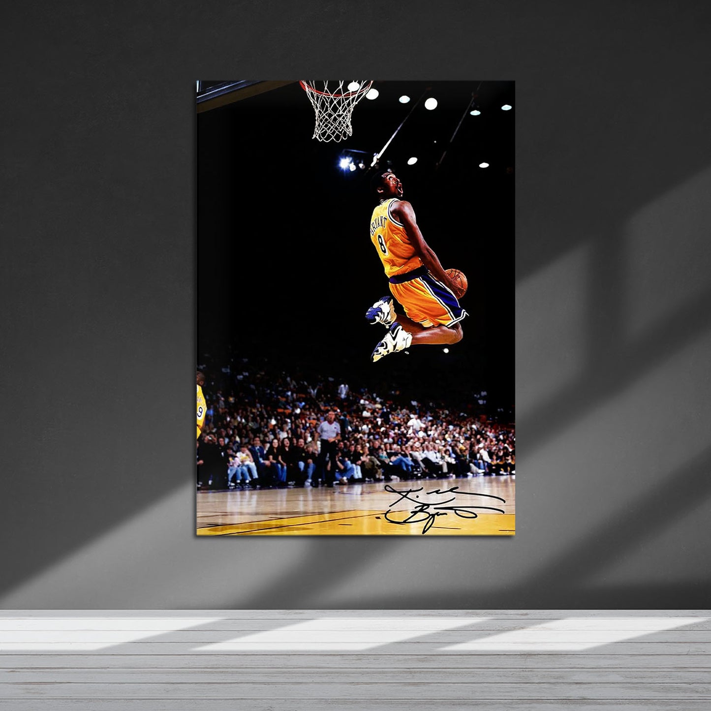 Flex Designs Metal Poster Vintage Kobe Byrant LA Lakers 5 x 7" Home Goods - Sports Metal Poster