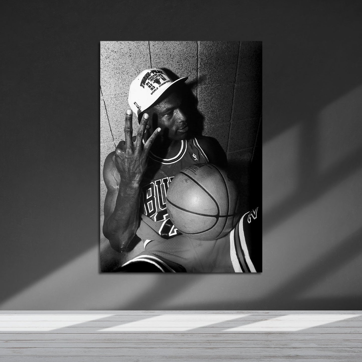 Flex Designs Metal Poster Vintage Michael Jordan Celebration 5 x 7" Home Goods - Sports Metal Poster