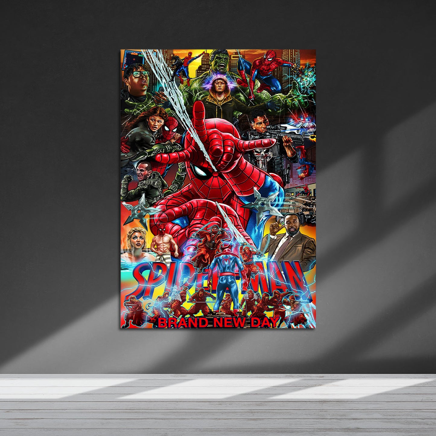 Flex Designs Metal Poster SpiderMan Brand New Day 5 x 7" Home Goods - Movie 2026 Movie Metal Poster