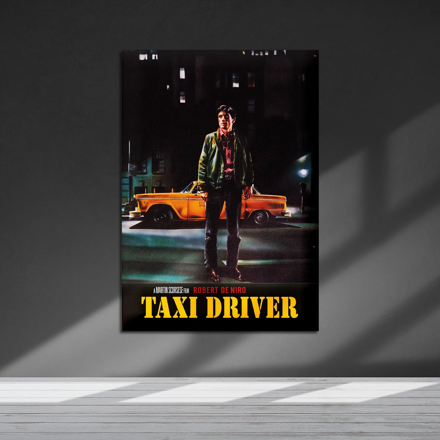 Flex Designs Metal Poster Taxi Driver Cinematic 5 x 7" Home Goods - Movie 1976 Movie Metal Poster