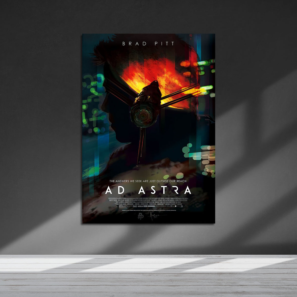 Flex Designs Metal Poster Ad Astra Official 5 x 7" Home Goods - Movie 2019 Movie Metal Poster