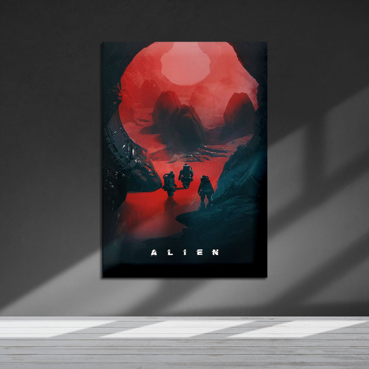 Flex Designs Metal Poster Alien Landing Sketch 5 x 7" Home Goods - Movie 1979 Movie Metal Poster