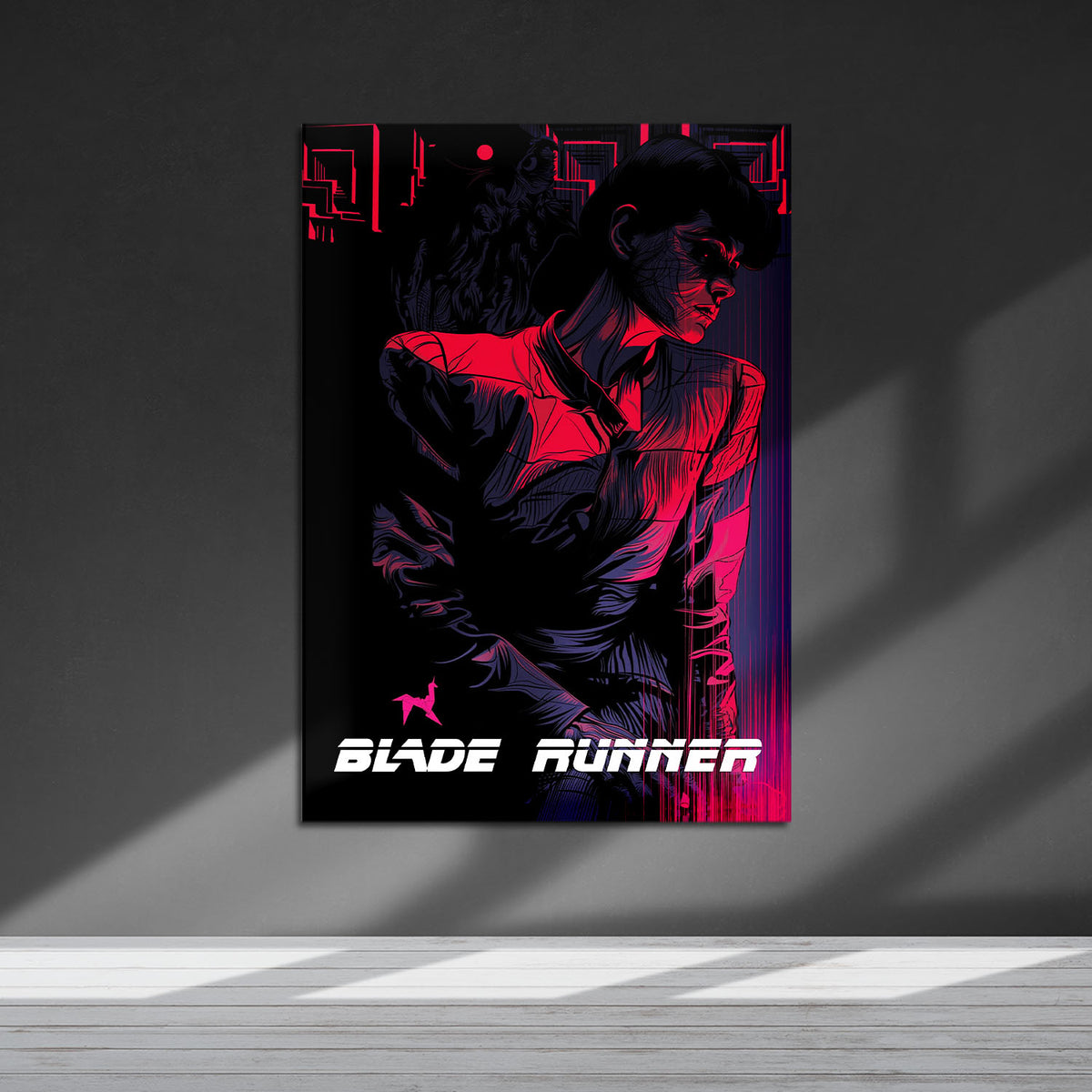 Flex Designs Metal Poster Blade Runner Sketch 5 x 7" Home Goods - Movie 1982 Movie Metal Poster