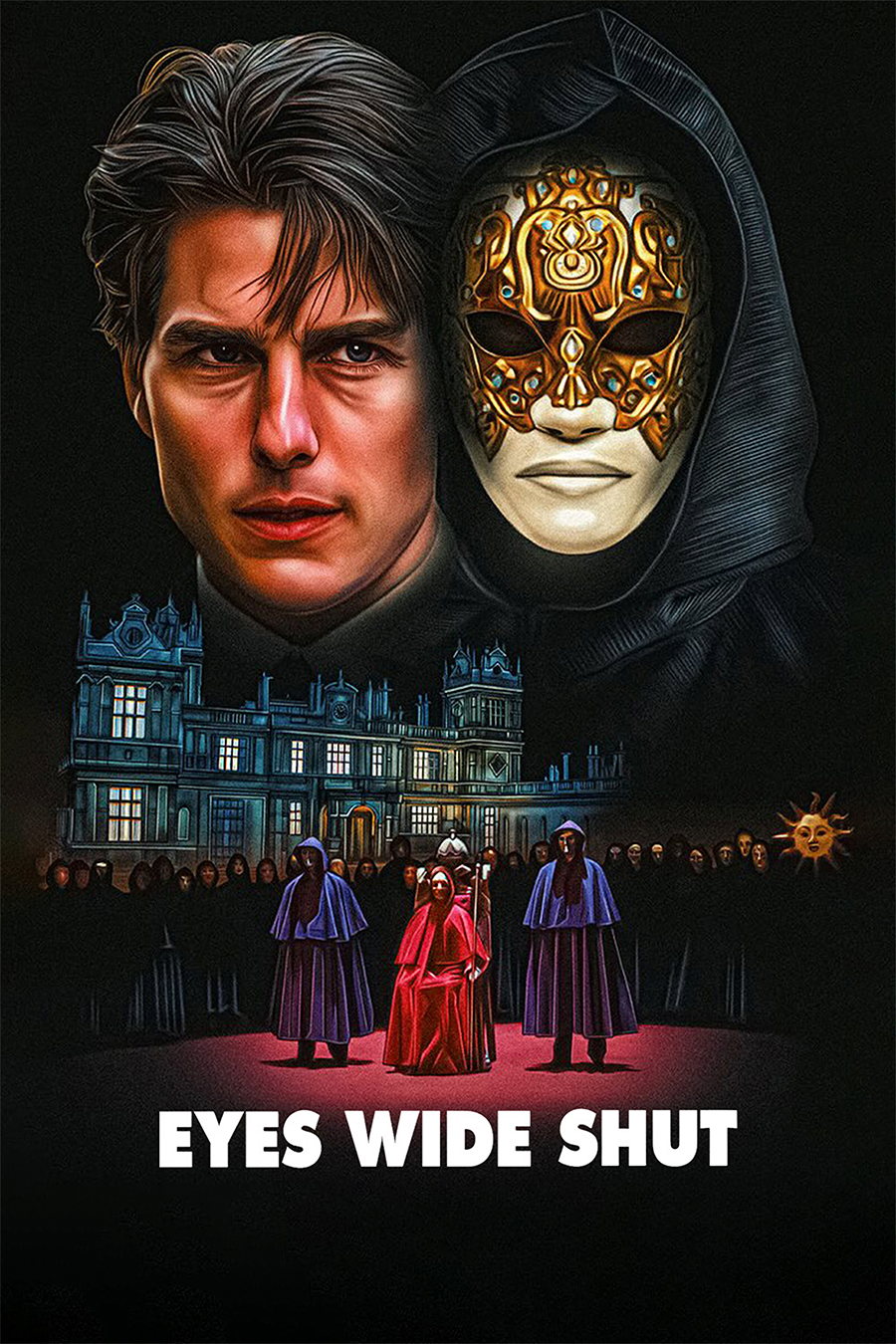 Flex Designs Metal Poster Eyes Wide Shut 11 x 17" Home Goods - Movie 1999 Movie Metal Poster