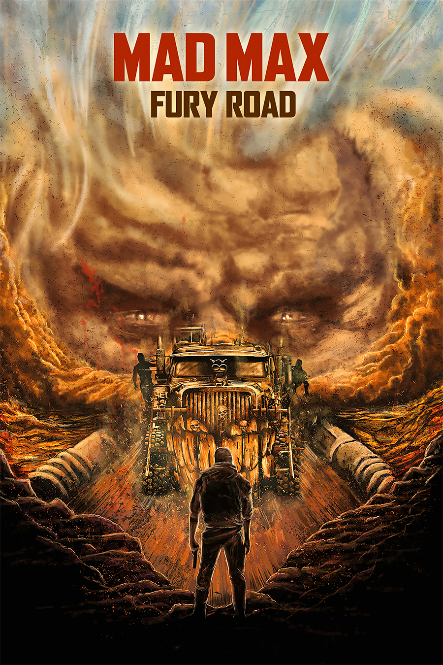 Flex Designs Metal Poster Mad Max Fury Road Sketch 11 x 17" Home Goods - Movie 2015 Movie Metal Poster