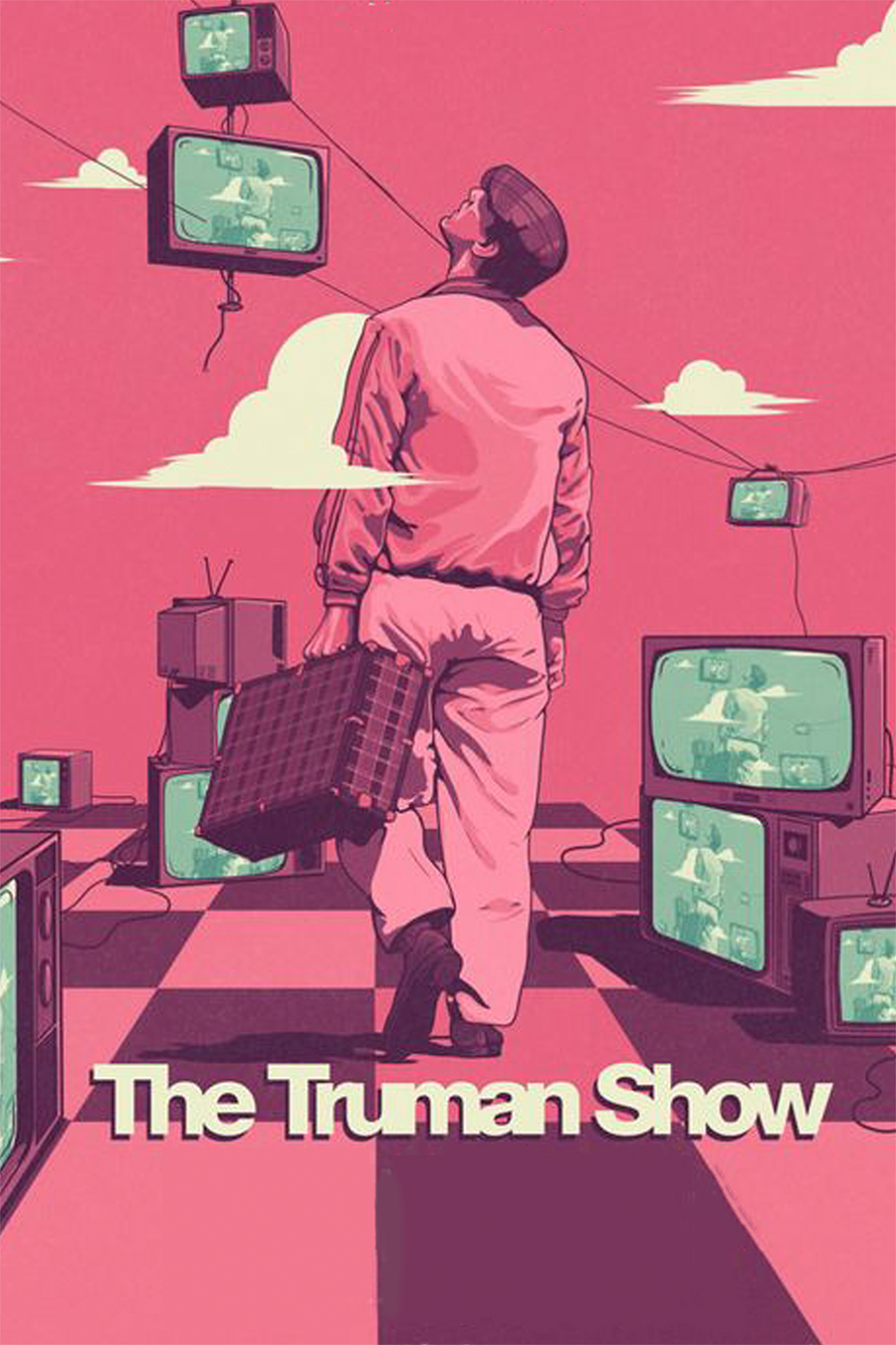 Flex Designs Metal Poster The Truman Show 11 x 17" Home Goods - Movie 1998 Movie Metal Poster