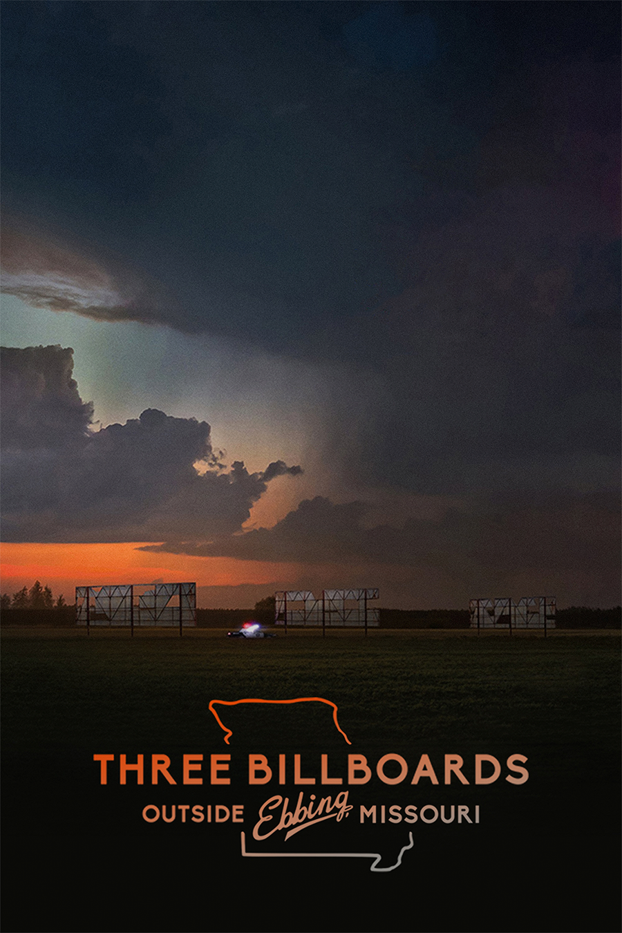 Flex Designs Metal Poster Three Billboards Outside Ebbing, Missouri 11 x 17" Home Goods - Movie 2017 Movie Metal Poster