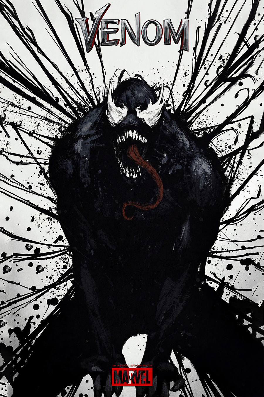 Flex Designs Metal Poster Venom Theatrical 11 x 17" Home Goods - Movie 2018 Movie Metal Poster