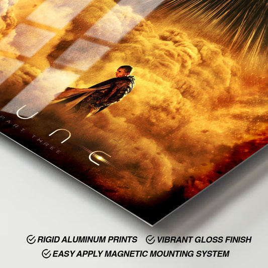 Flex Designs Metal Poster Dune Part Three - Paul Cinematic 11 x 17" Home Goods - Movie 2026 Movie Metal Poster