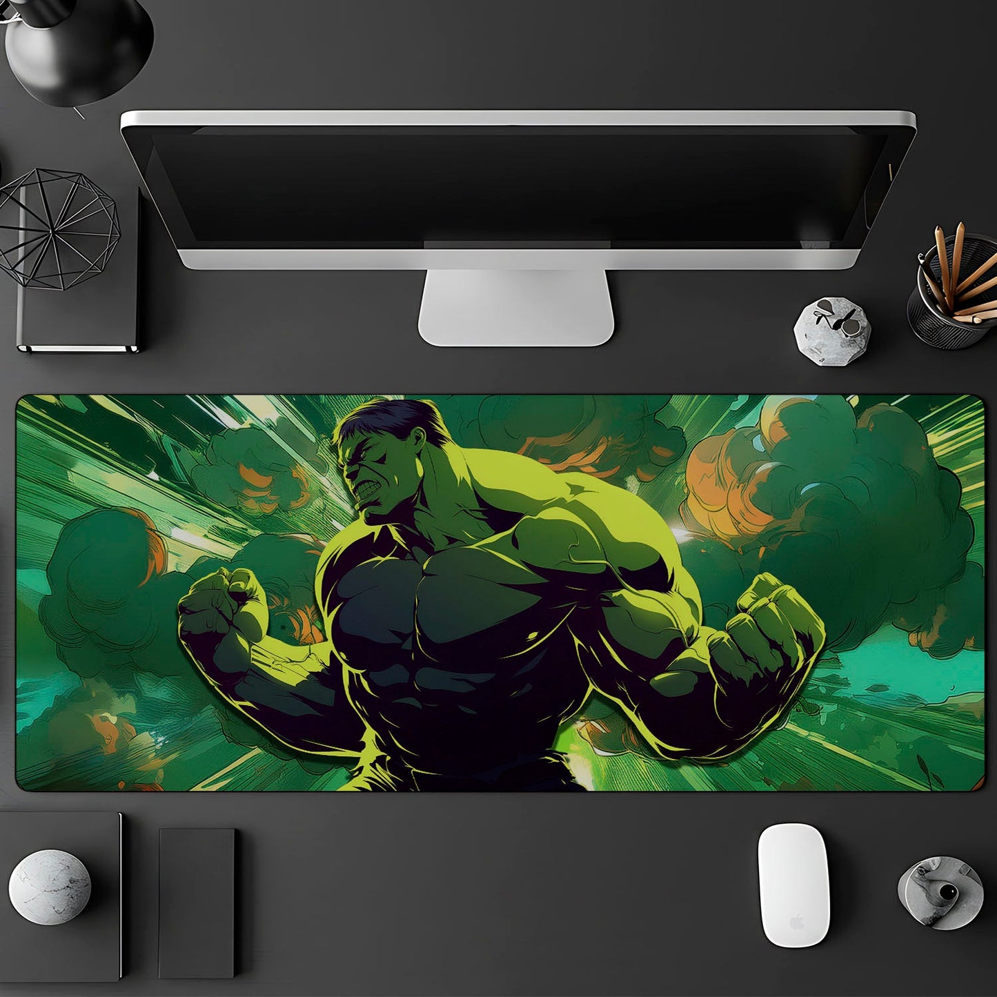 Flex Designs Mouse Pad Hulk Green Gaming Mouse Pad Accessories - Superhero Marvel, Avengers Large Gaming Mouse Pad