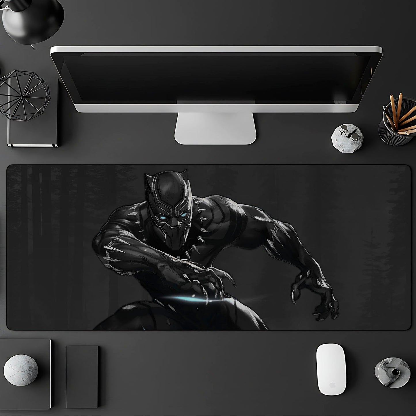 Flex Designs Mouse Pad Black Panther Gaming Mouse Pad Accessories - Superhero Marvel, Avengers Large Gaming Mouse Pad