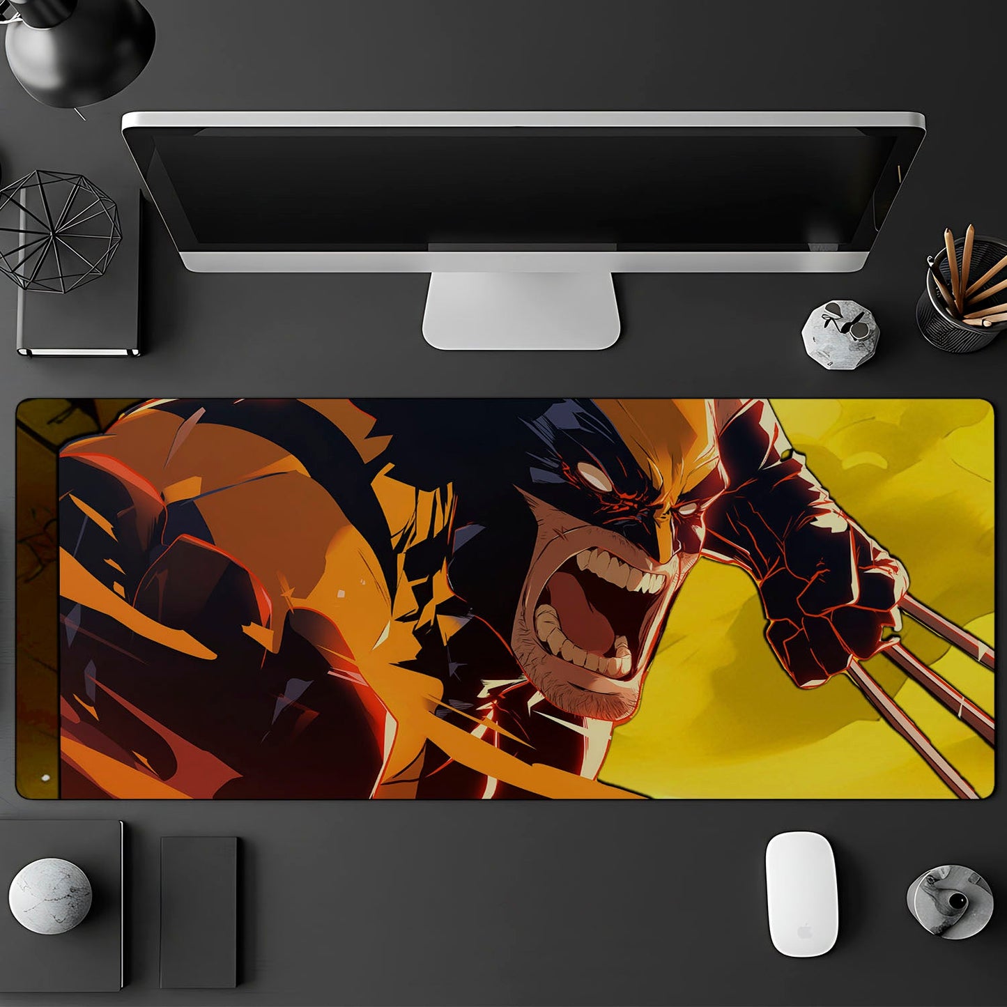 Flex Designs Mouse Pad Comic Wolverine Gaming Mouse Pad Accessories - Superhero DCEU, DC Universe, Comics Large Gaming Mouse Pad