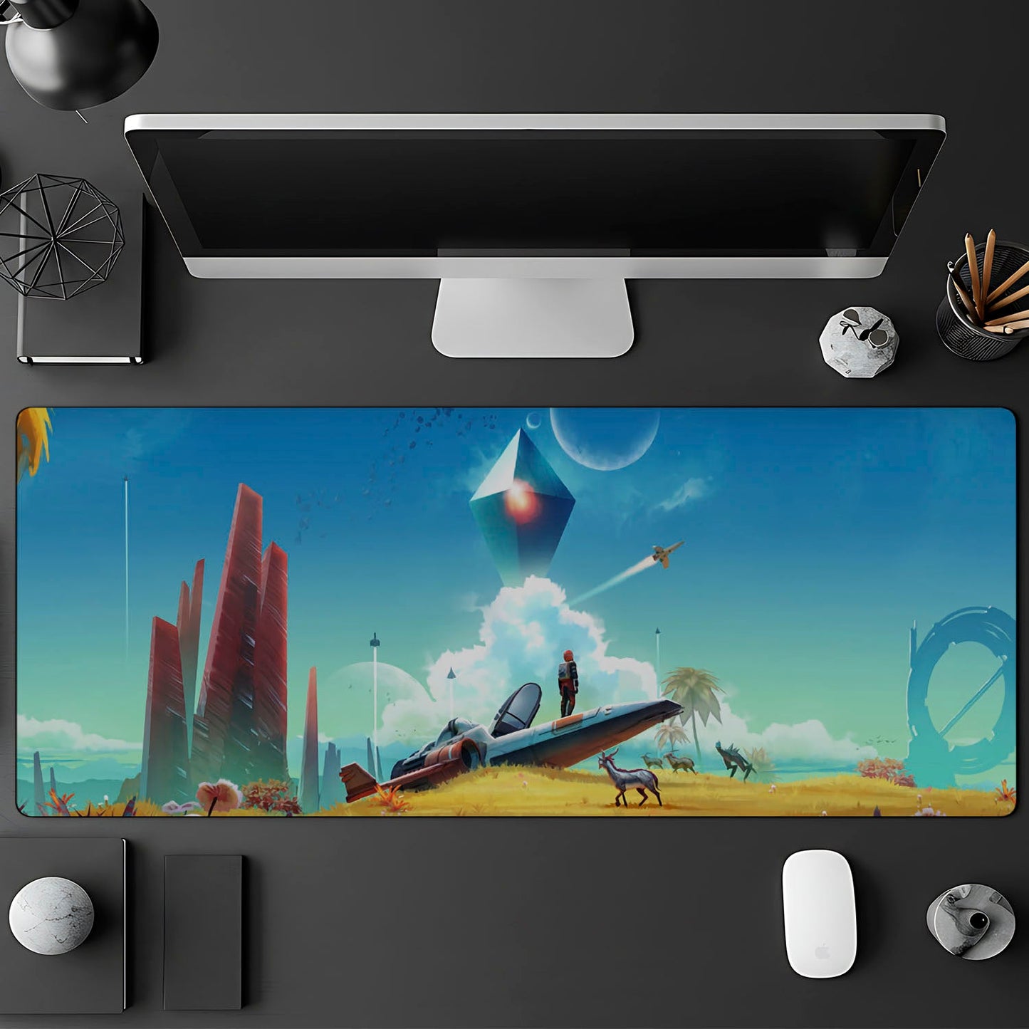 Flex Designs Mouse Pad No Mans Sky Gaming Mouse Pad Accessories - Gaming  Large Gaming Mouse Pad