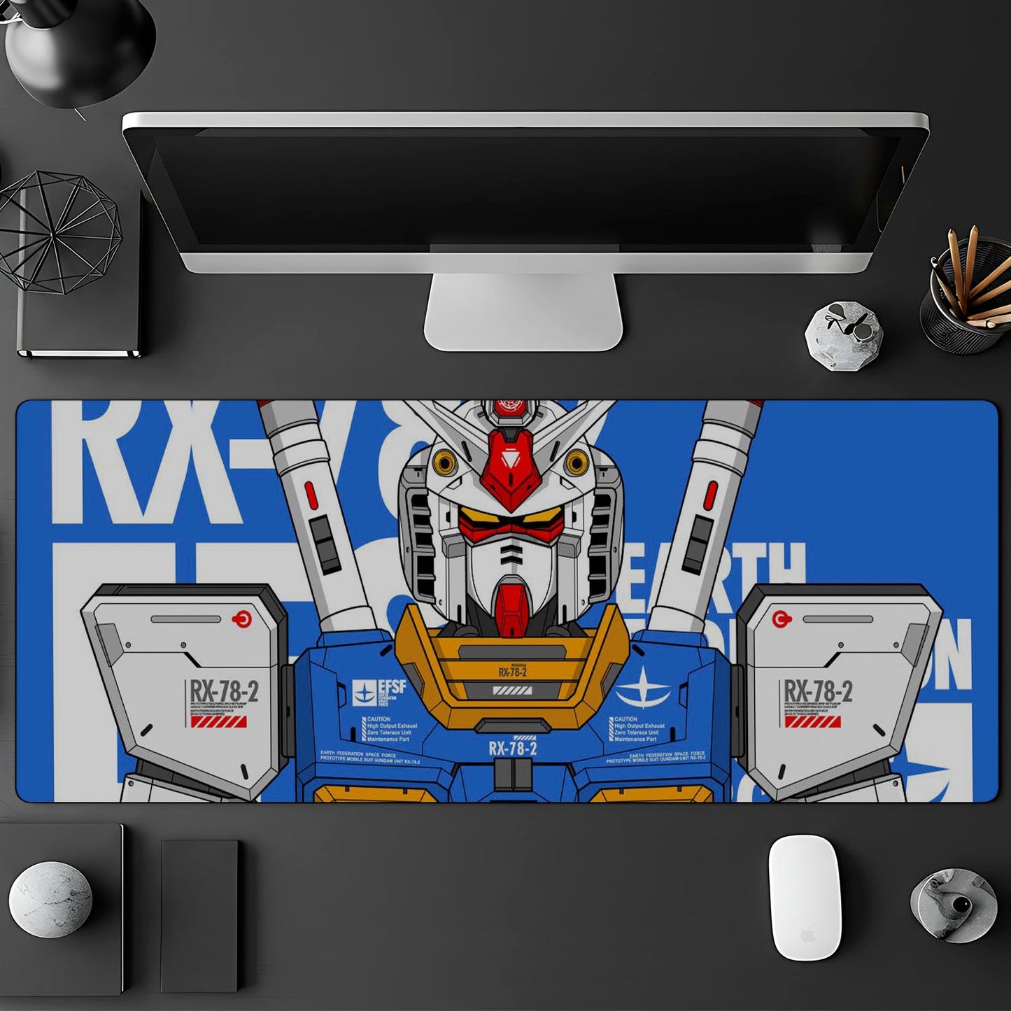 Flex Designs Mouse Pad Gundam Gaming Mouse Pad Accessories - Anime Gundam Large Gaming Mouse Pad