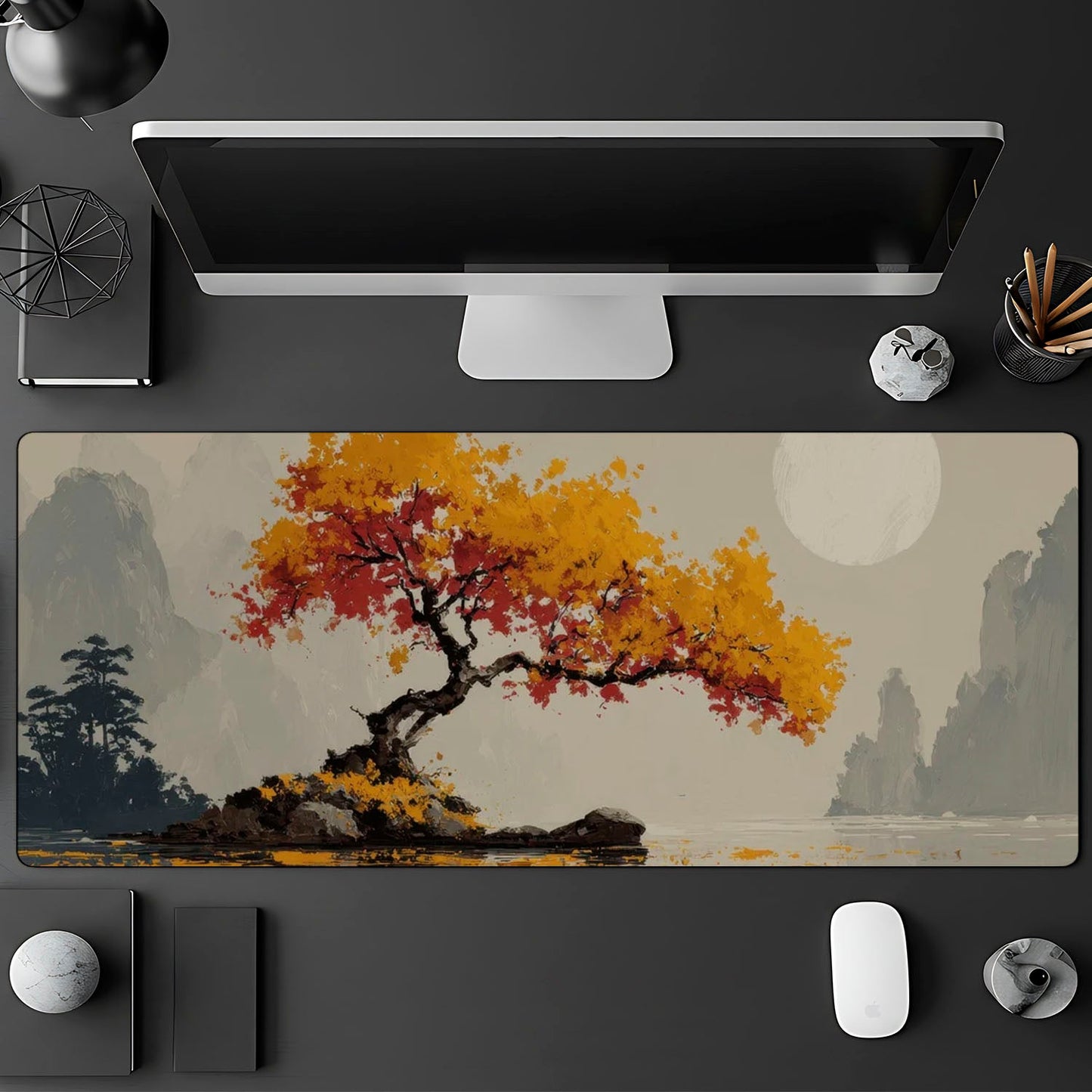 Flex Designs Mouse Pad Autumn in Japan Gaming Mouse Pad Accessories - Artist Large Gaming Mouse Pad