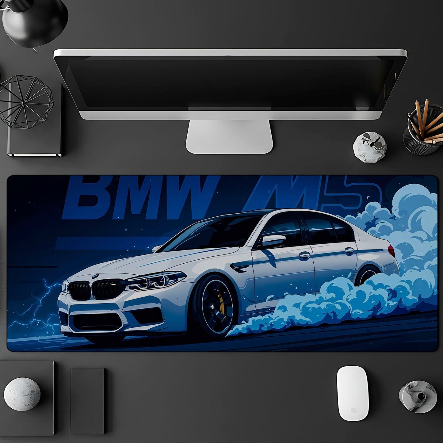 Flex Designs Mouse Pad BMW M5 Gaming Mouse Pad Accessories - Cars Supercar, Hype Car Large Gaming Mouse Pad